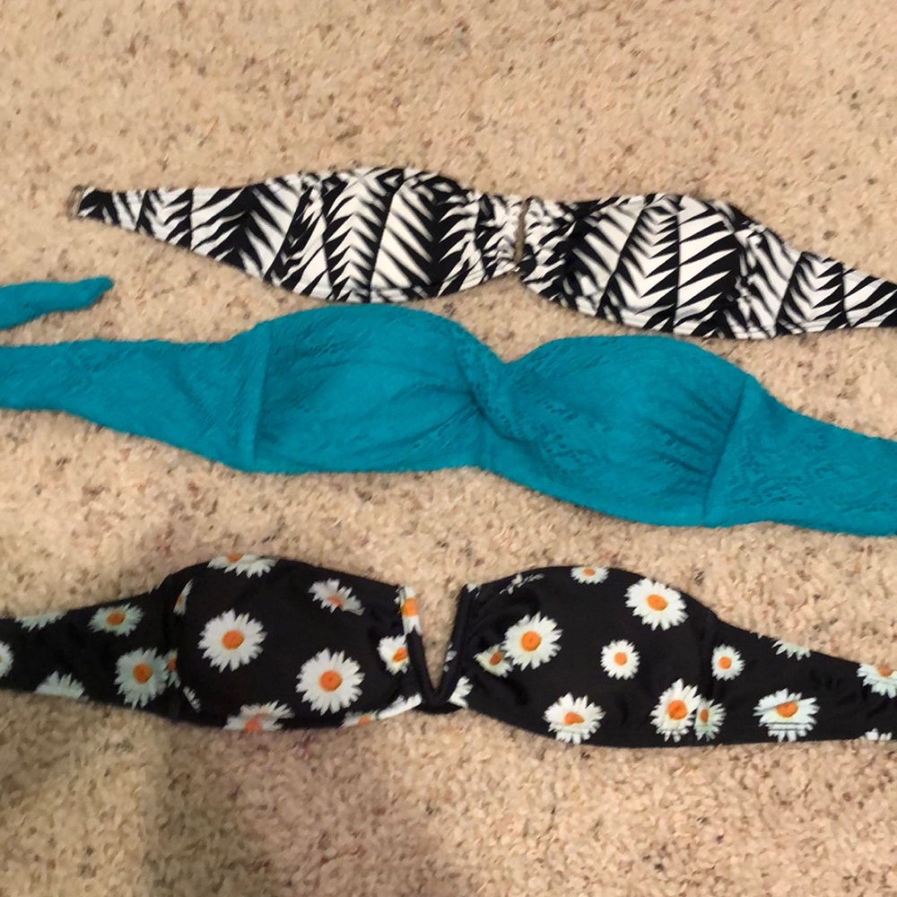 Strapless bikini tops from Full Tilt